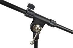 Set of 6 Adjustable Mic Stands with Boom Arm and Tripod Base